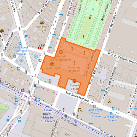 Place de Valois, Quartier du Palais Royal, 1st Arrondissement, Paris, Paris, FR-75, Ile-de-France, FR-IDF, Metropolitan France, 75001, France