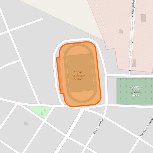 Estadio de Puerto Suárez, Calle Enrique Rau, Puerto Suárez, Puerto Suárez, Germán Busch, Santa Cruz, BO-S, Bolivia